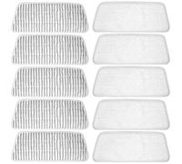 QWORK® 10 Piezas Fundas de Repuesto limpiadores Vapor Microfibra Lavables, compatibles con Vileda Steam XXL