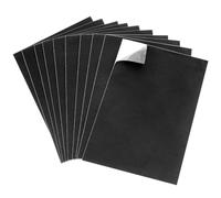QWORK® 10 Piezas Placas Espuma autoadhesiva, 30 x 20 cm x 1 mm Placa de Goma Espuma Negra, para Muebles, joyeros, Trabajos