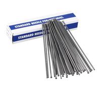 QWORK® 100 Piezas Agujas de Descalcificación, 3 mm x 180 mm Aguja de Eliminación de Óxido Tipo Aguja, para Industrial, Cubierta