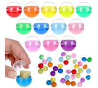 QWORK® 100 Piezas Bolas Transparentes Rellenables de 28 mm para Máquinas Expendedoras Bolas Sorpresa Rellenables DIY para Recuerdos de Fiesta y Manualidades