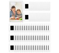 QWORK® 100 Piezas Mini Marcos de Fotos Magnéticos para Fotos de 7 x 4,5 cm, Marcos de Fotos de Acrílico Transparente para Refrigerador y Regalos Familiares