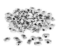 QWORK® 100 piezas Tuercas para ranuras en T, tuercas para ranuras en T M6, ranura de 8 mm, para perfiles de aluminio de 30 mm
