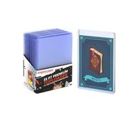 QWORK® 100 unidades Fundas de carga transparentes, Toploader cubiertas protectoras para cartas comunes de juego y de intercambio, 7,6 x 10,2 cm