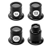 QWORK® 10X 15X 20X 25X Lupa de Relojero para Reparación de Reloj y Joyas