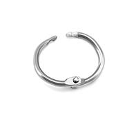 QWORK 120 Piezas Anillas Libros, 20mm Anillas de Encuadernación Metalicas para Álbumes de Fotos, Álbumes de Recortes, Notas, Manualidades