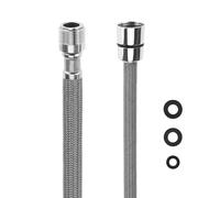 QWORK® 150 cm Manguera para grifo, manguera de ducha de nailon M15/1 x G1/2, para grifos de cocina y baño