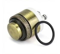QWORK® 16 mm Pulsador de Timbre de Latón, Interruptor Momentáneo Impermeable 2A 12V/24V/36V DC