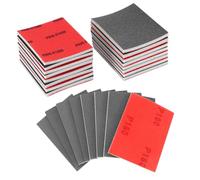 QWORK® 16 Piezas Esponjas de Lijado, 8 Granos 180-2500, Lija Flexible Húmedo-seco Reutilizables para Madera, Metal y Reparación de Automóviles