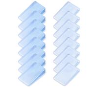 QWORK® 16 x Cuñas para Muebles, Cuñas Plastico Transparente, 2 Tamaños (2~5 mm y 2~10 mm de Altura)