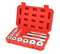 QWORK® 17 Piezas Juego de Extractor de Cojinetes de Herramienta para Cojinetes de Rueda, Juego de Herramientas de Reparación de Ensamblaje de Extractor