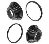QWORK® 18 Piezas adaptadores de Filtro, 9 Anillos de Aumento y 9 Anillos de reducción de aleación de Aluminio, Compatible con cámaras de Igual Calibre