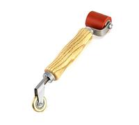 QWORK® 2 EN 1 Rodillo de Soldadura, 40 mm Rodillo de Presión de Silicona y R mm Rodillo de presión de Latón, Herramienta de soldadura de PVC