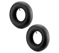 QWORK® 2 Piezas 4.80/4.00-8 Tubos internos de reemplazo, Camara Rueda Carretilla, válvula recta, para cortadoras de césped, carretillas de Mano