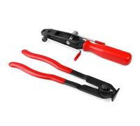 QWORK® 2 Piezas Alicates Abrazaderas Coche, Abrazaderas para Manguitos, Abrazaderas para Mangueras con Agarre de Goma para Automóvil SUV