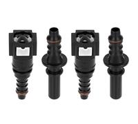 QWORK® 2 Piezas Auto combustible línea de 7.89mm a 8mm, conector de liberación rápida de nailon