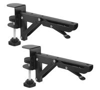 QWORK® 2 Piezas Bandeja Extraible Teclado, Soporte de Extensión de Escritorio con Clip de Montaje en Mesa - para Escritorio de 1 a 5 cm de Grosor
