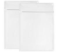 QWORK® 2 Piezas bolsa lavado, 80x60cm bolsa de lavandería malla reutilizable con cremallera, para suéteres, abrigos y organización de viajes