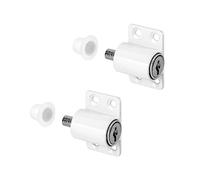 QWORK 2 Piezas Cerraduras de la Ventana, Cerradura Ventana Corredera, Seguridad Ventanas Niños, Para el Hogar y La Escuela, Color Blanco