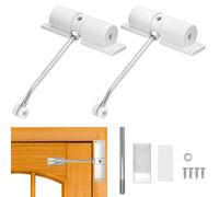 QWORK® 2 Piezas Cierra Puertas Automática, Cierrapuertas con Resorte, Cierrapuertas Ajustables para Puertas Interiores, Puertas de Habitaciones