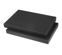 QWORK® 2 piezas cubos de espuma cuadrados 400 x 300 x 40 mm, espuma de poliuretanom, para proteger herramientas, cámaras, cosméticos y manualidades.