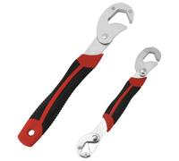 QWORK® 2 Piezas Llave Inglesa Universal, Ajuste Automático 22-32 mm/6-22 mm, Llaves Inglesas Multifunción con Mangos Cómodos