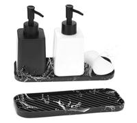 QWORK® 2 Piezas Organizadores Fregadero de Silicona 23.5 * 9cm, Cepillos o Jabó, para Estropajos, Cepillos o Jabó (Negro)