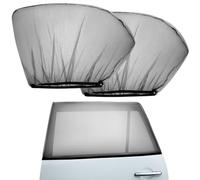 QWORK® 2 Piezas Parasol Coche, Extensible y Transpirable Protector Sol Coche, contra Rayos UVA, para mayoría de SUVs y Camiones
