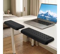 QWORK® 2 Piezas Reposamuñecas Ergonómico para Teclado en Forma de L, Almohadilla de Espuma Viscoelástica para Oficina y Gaming