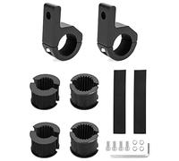 QWORK 2 Piezas Soporte De Montaje De Barra De Luz, 19-32 MM, Para Vehículos Todo Terreno, Automóviles, Camiones, Motocicletas