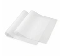 QWORK® 2 Piezas Tapete artesanal de silicona transparente - 60x40 cm - 1 mm espesor, antideslizante, resistente a cortes, resistente al calor hasta 260°C