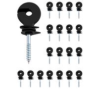 QWORK 20 Piezas Aisladores de Anillo, Anillo Aislador Para Hilo, Para Cuerdas, Alambres y Hebras.