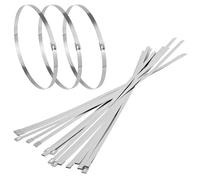 QWORK® 20 piezas Bridas Metalicas Autoblocantes 500x7,9mm, Acero Inoxidable 304, Carga hasta 120 kg, Resistencia a la Corrosión