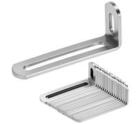 QWORK® 20 piezas conector en ángulo, 30 x 80 mm, acero inoxidable 201, ángulo en L, 3 mm de espesor