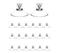 QWORK® 20 piezas de ventosa, ventosas para cristal, Ø 40mm con tuerca moleteada