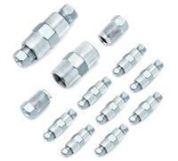 QWORK® 20 tornillos M10x1 y 10 conectores M10x1 para línea de freno Ø 4.75 mm