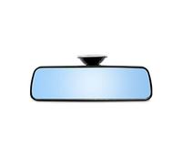 QWORK® 200 x 60 mm Espejo Retrovisor Interior con Ventosa Fuerte, Espejo Coche Universal 360° Giratorio para Prueba de Conducción