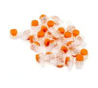 QWORK® 200Pcs Conectores de Empalme UY2, Conector K2, Conectores para Empalmar Cables de Teléfono y Computadora (K2)