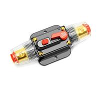 QWORK 20A Cortacircuitos de Interruptor Portafusibles en línea para circuito de audio Inline del coche