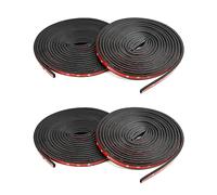 QWORK 20M Junta de Goma Autoadhesiva, Forma B Tira del Sello para Puerta de Coche (5M x 4 Rollos)