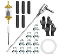 QWORK® 23 Piezas conjunto de tubo de combustible coche, línea de combustible para calefacción diésel con filtro y abrazaderas