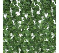 QWORK® 24 Piezas Enredaderas Artificiales, Guirnalda de Hiedra Artificial, Hojas Artificiales, Hojas de Hiedra Artificial para Estética de Dormitorio para Jardín, Pared, Boda, Fiesta, Cocina