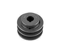 QWORK 2AK2734 polea/polea de doble surco, 2.75 "OD 3/4" agujero, AK polea de orificio fijo, para A, 3L y 4L (A & AX) correas en V, hierro fundido
