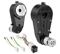 QWORK® 2Pcs Motor Eléctrico 12V RS550 40000RPM con Caja de Cambios - para Proyectos de Bricolaje/Reparaciones- Kit de Repuesto y Modificación de Engranaje de Dirección