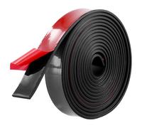 QWORK® 3 Metros Tira de Goma Adhesiva de Neopreno 25 mm x 3 mm - Antideslizante, Impermeable, Resistente a Calor y Aceite - para sellar el suelo, junta de protección contra vibraciones