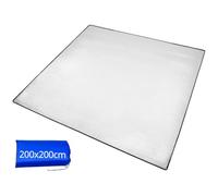 QWORK® 3 mm x 200 cm x 200 cm Estera para Dormir de Aluminio Engrosada y cómoda, Estera de Espuma, Estera Aislante de Papel de Aluminio Plegable para Acampar y al Aire Libre