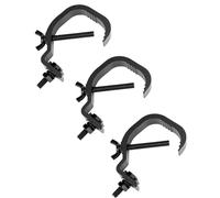 QWORK® 3 Piezas abrazaderas de luz de escenario, abrazadera de armazón, equipo de iluminación de escenario, 30-55 mm, compatible con la mayoría de las luces de escenario
