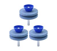 QWORK® 3 Piezas Afiladoras de Cortacésped, Afiladoras per Herramientas de Jardín, Compatible con Taladros Eléctricos o Manuales