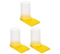 QWORK® 3 Piezas Comedero de Colmena de Abejas, Comedero de Entrada de Abeja Plástico, Alimentador de Agua de Abejas para Apicultura