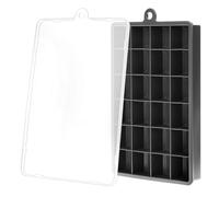 QWORK® 3 Piezas cubitera silicona, 24 compartimentos cubiteras hielo con tapa, para cócteles, whisky y café