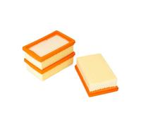 QWORK® 3 piezas filtro plegado plano para aspiradoras en seco y húmedo,compatible con las series Kärcher WD 4, WD 5, WD 6